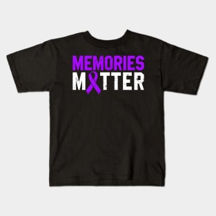 Alzheimer's Awareness - Memories Matter Kids T-Shirt